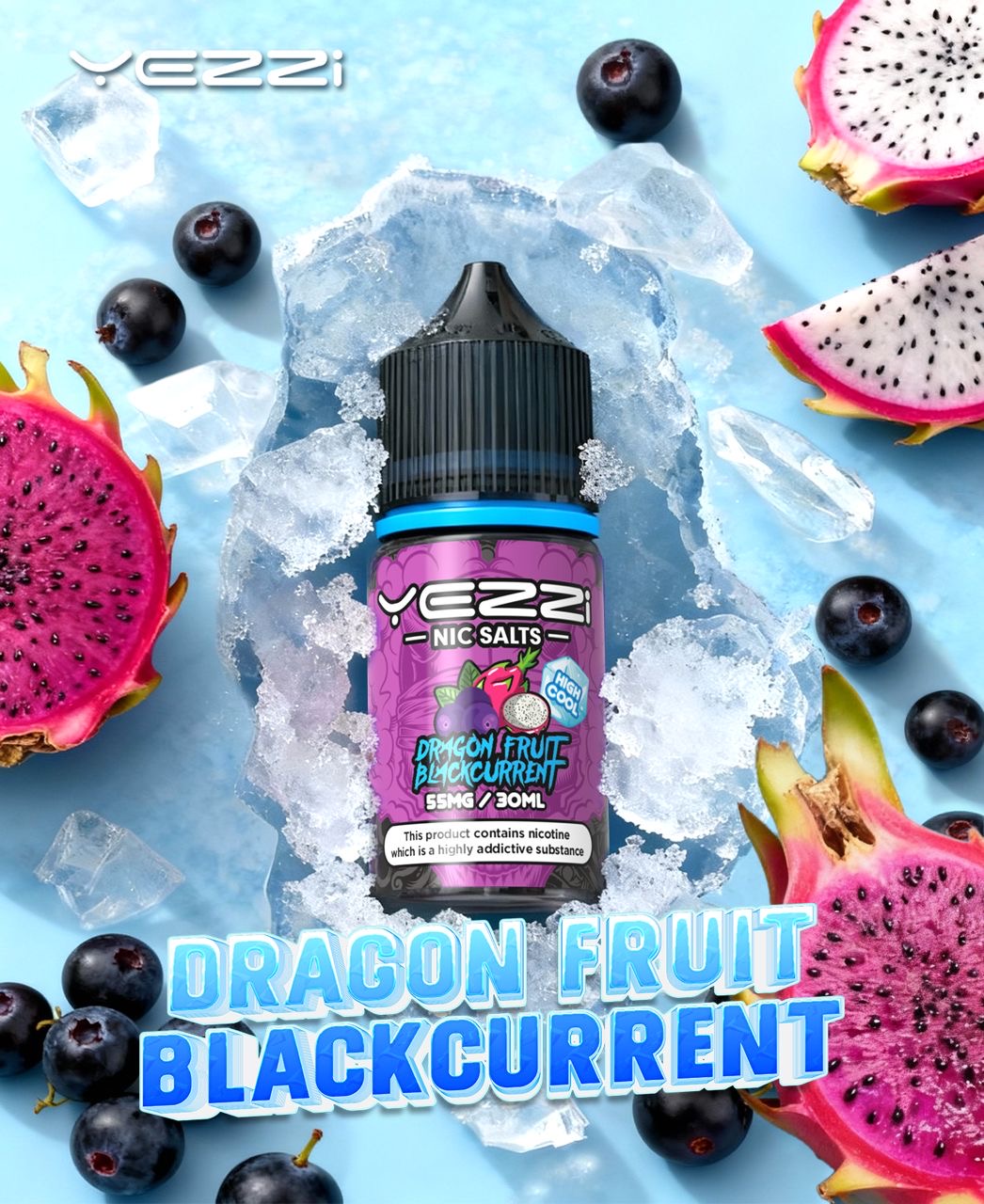 Yezzi Dragon Fruit Black Currant – Ultra Cool Series – 55MG