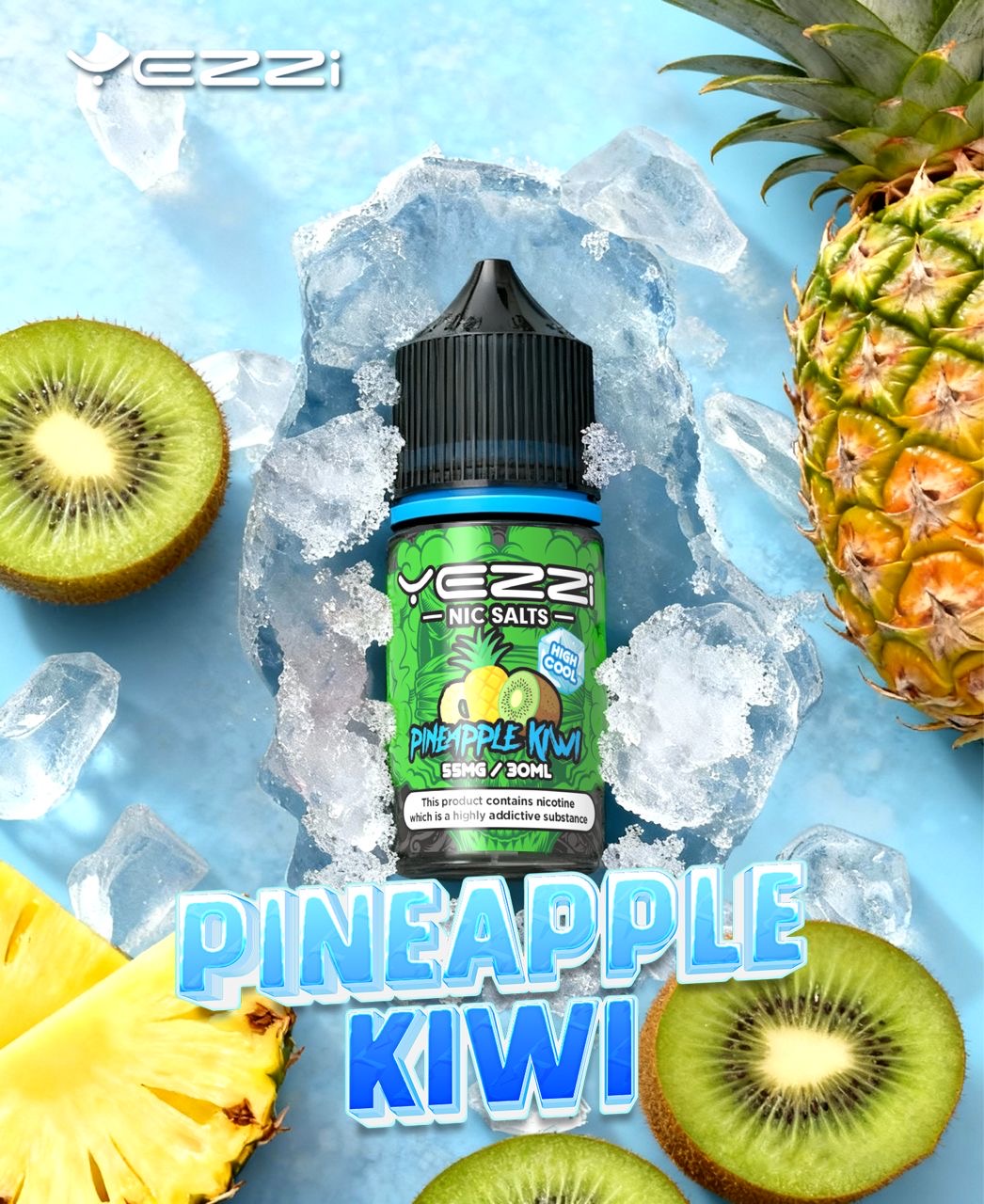 Yezzi Pineapple Kiwi – Ultra Cool Series – 55MG